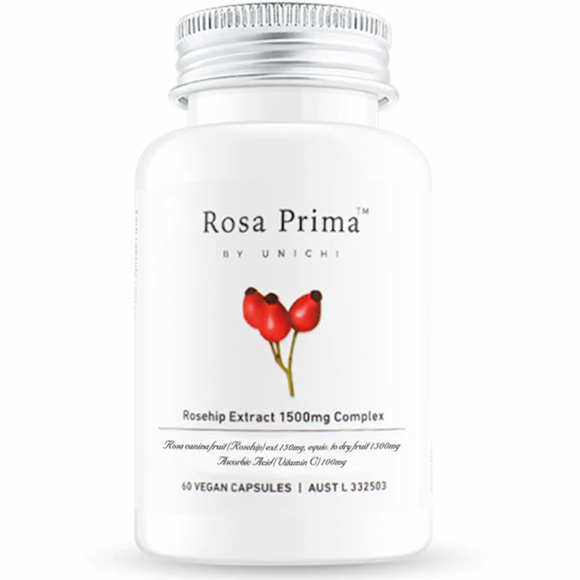 Unichi rose prima rosehip extract 1500mg complex 60c