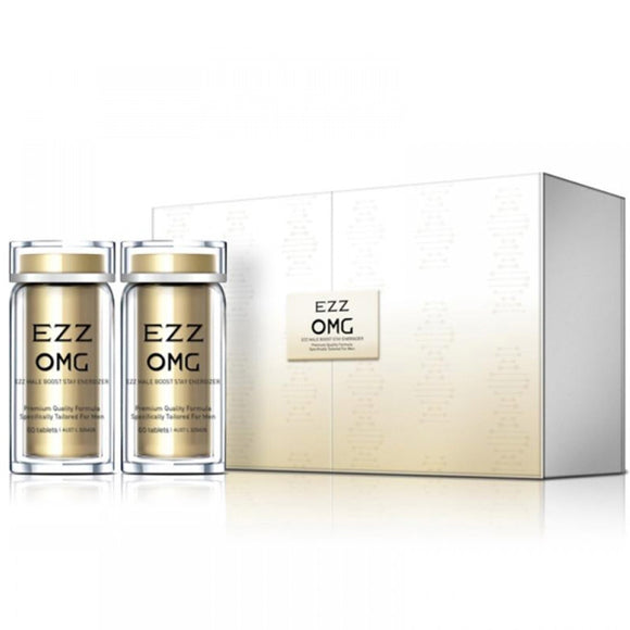 EZZ OMG MALE BOOST STAY ENERGIZER 60 Tablets x 2 Bottle