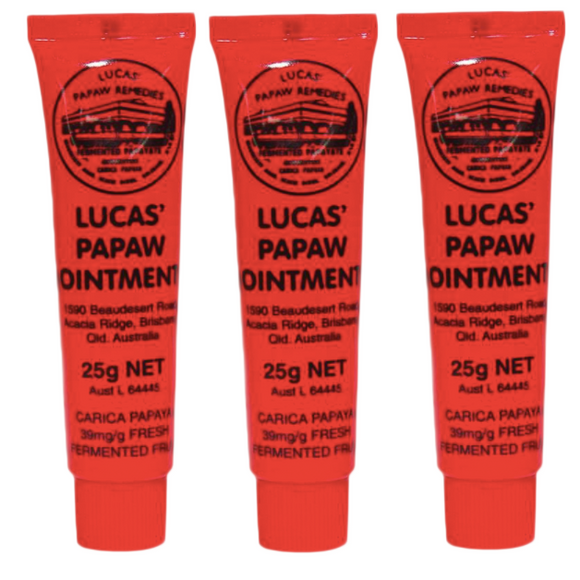 3 Packs Lucas Papaw Ointment 25g
