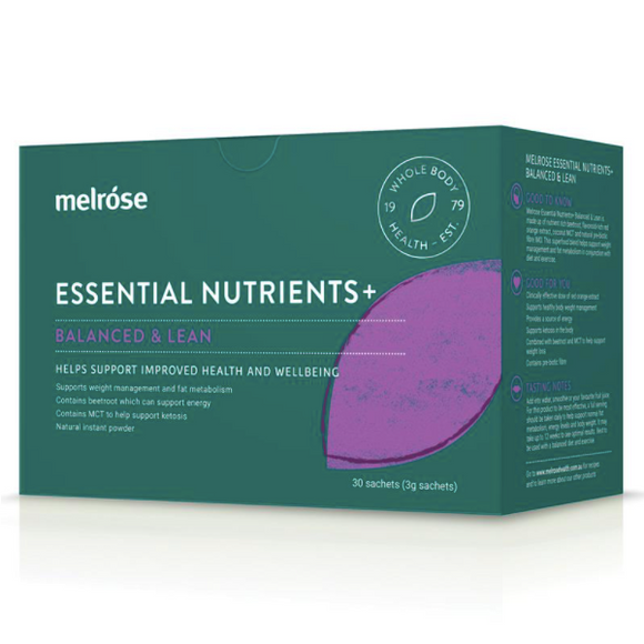 Melrose Essential Nutrients Balanced and Lean 30 x 3g