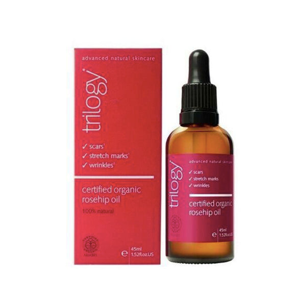 Trilogy Organic Rosehip Oil-45ml-AntiScars/Stretch/marks/Wrinkles