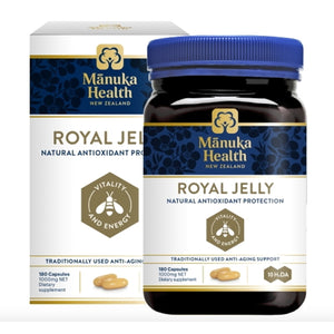 Manuka Health 10HDA Royal Jelly 1000mg 180 Capsules 100% Pure Royal Jelly Immune System Booster