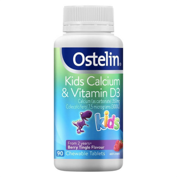 Ostelin Kids Calcium & Vitamin D3 90 Chewable Tablets