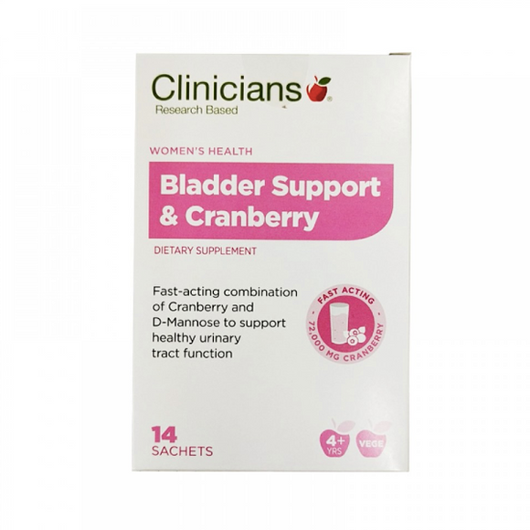 Clinicians Bladder Support with Cranberry 2g 14 Sachets