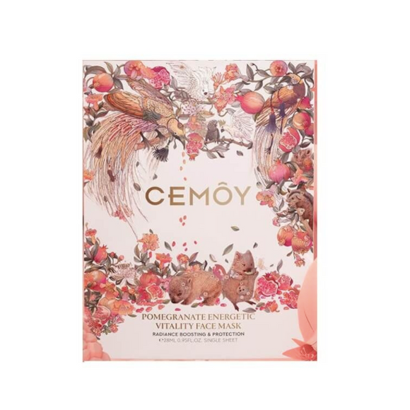 Cemoy-Pomegranate Energetic Vitality Face Mask 28ml x 5 Sheets
