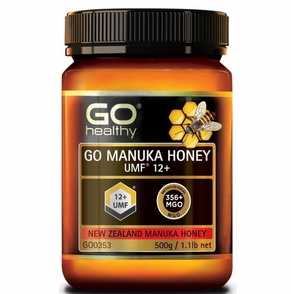 GO Healthy Manuka Honey UMF 12+ /MGO 356+ 500gm 06/2026