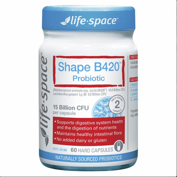 Life-space Shape B420 Probiotic 60 Capsules Weight management