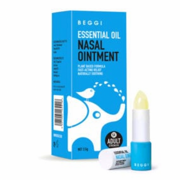 Beggi Essential Oil Nasal Ointment 3.5g Each Allergy Colds