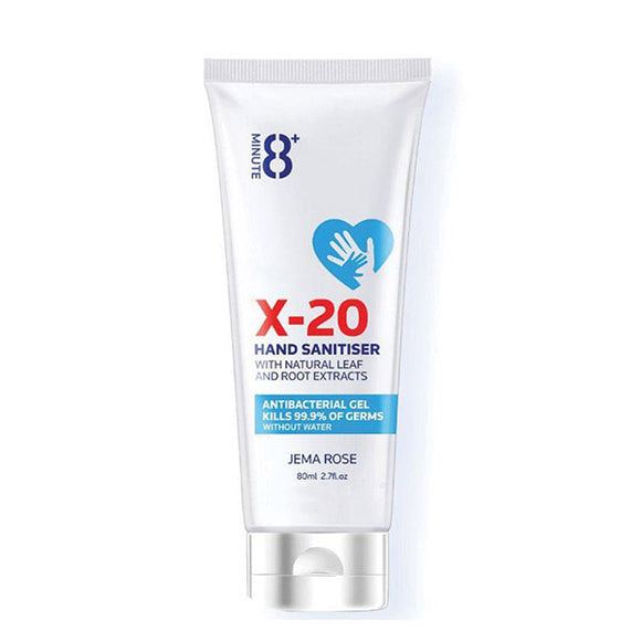 JEMA ROSE 8+ MINUTE X-20 HAND SANITISER 80ML
