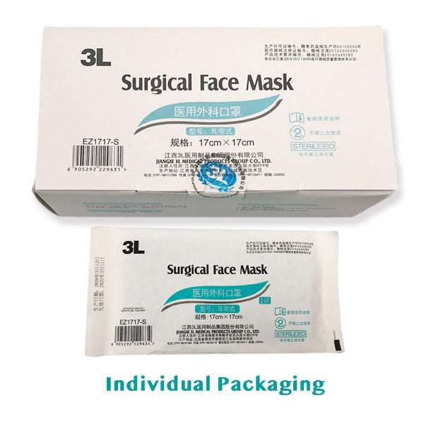 20 Pack Disposable Surgical level Face Masks earloops 3ply Bio Herb NZ