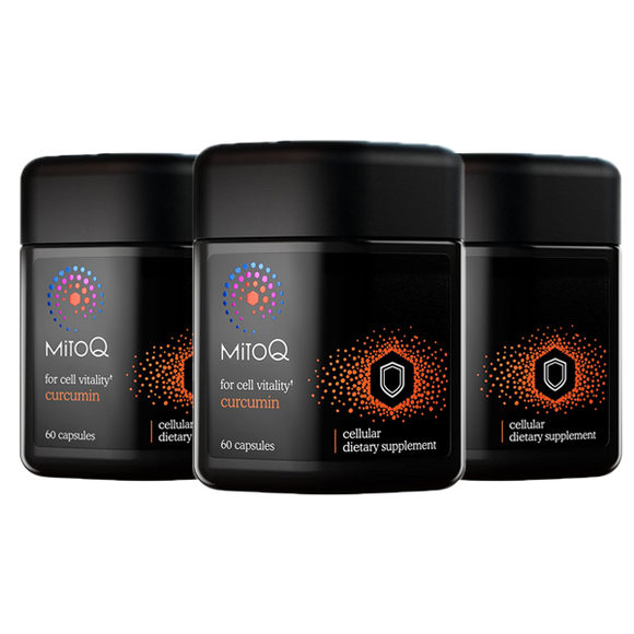 3 Packs MitoQ Curcumin 60 Capsules (180 caps in total)