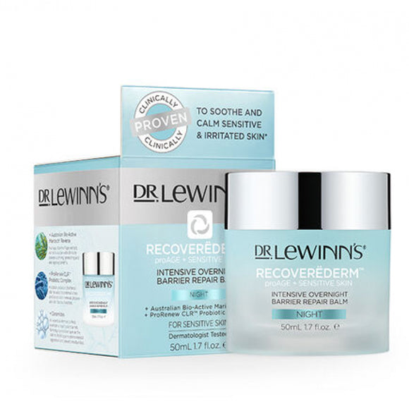Dr Lewinn's Recoverederm Intensive Overnight Barrier Repair Cream 50g
